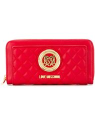 стеганый кошелек с застежкой-молнией Love Moschino