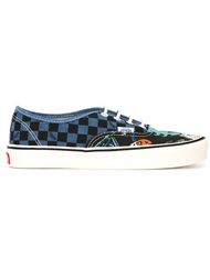 кеды на шнуровке с принтом Vans