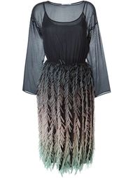 платье с бахромой Marco De Vincenzo