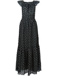 ruffled rose print gown Ulla Johnson