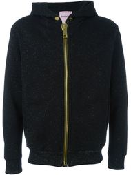 maxi puller lurex zipped hoodie Palm Angels