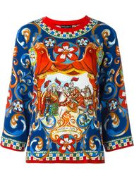 топ с принтом 'Carretto Siciliano' Dolce &amp;amp; Gabbana