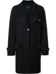 однобортное пальто Chanel Vintage