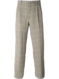 брюки в клетку Giorgio Armani