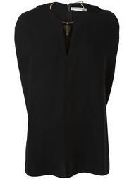 блузка с украшением в виде колье Valentino