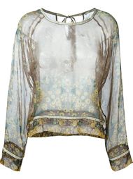 блузка с цветочным принтом  Etro