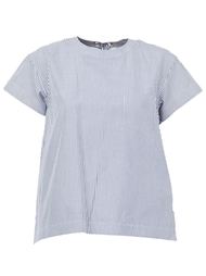 back tie striped top Sacai