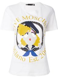 футболка с принтом моряка Love Moschino