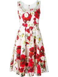 daisy and poppy print dress  Dolce &amp;amp; Gabbana