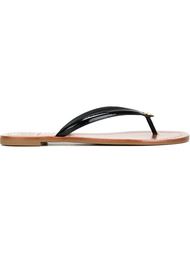 logo flip flops Tory Burch