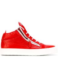 zip detail mid-top sneakers Giuseppe Zanotti Design