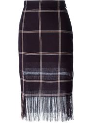 юбка с бахромой MSGM