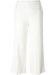 pleated wide leg cropped trousers Vince