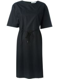 платье шифт со сборкой Jil Sander