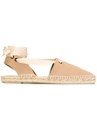 ribbon wrap fastening espadrilles Tomas Maier