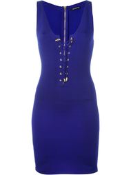 платье на шнуровке Balmain