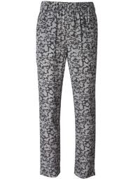 printed crepe tapered trousers Carven