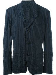 полосатый пиджак с эффектом помятости Yohji Yamamoto