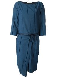 crepe tie wrap waist dress Cédric Charlier