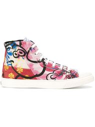 cartoon print hi-top sneakers Moschino
