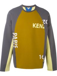 colour block logo sweatshirt Kenzo