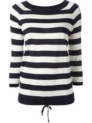 striped boat neck jumper Woolrich