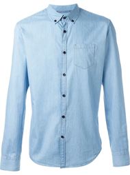 contrast button down shirt Woolrich