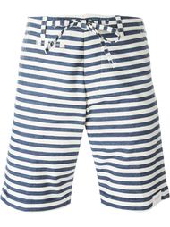 tie waist striped deck shorts Lardini