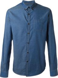 jacquard pocket detail button down shirt Woolrich