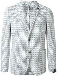 jacquard single breasted blazer Lardini