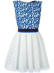 embroidered flower dress Christian Pellizzari