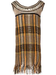 мини-платье с бахромой Alberta Ferretti
