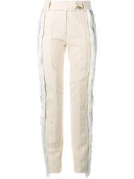 Fringed Seersucker Trousers Paco Rabanne