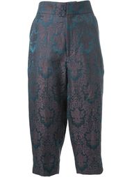 baroque jacquard cropped trousers Aganovich