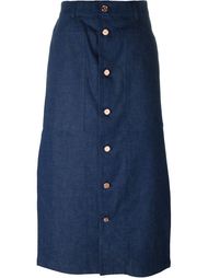 button up skirt Julien David