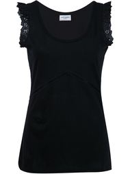 майка с открытой вышивкой Saint Laurent