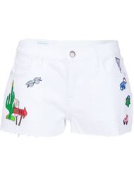 hand-painted cactus shorts Mira Mikati