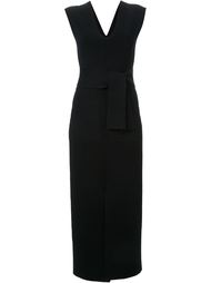 crepe knit v-neck dress Scanlan Theodore