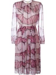 платье с комбинированным принтом MSGM