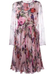 floral and bird print dress  Dolce &amp;amp; Gabbana