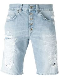 джинсовые шорты с потертой отделкой Dondup