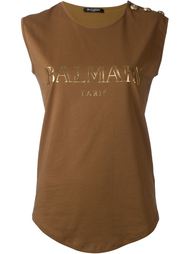 топ с логотипом  Balmain