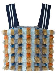 fringe crop top Cristiano Burani