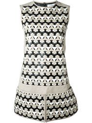 interlaced pattern day dress Courrèges