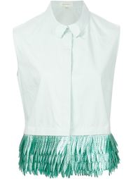 fringed sleeveless shirt Delpozo