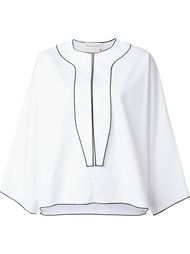 блузка с контрастной окантовкой Maison Rabih Kayrouz