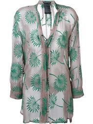 plants motif embroidered blouse Ann Demeulemeester