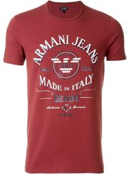 футболка с принтом-логотипом Armani Jeans