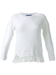 crew neck lace insert jumper Guild Prime
