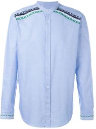 embroidered band collar shirt MSGM